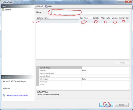add column name and column data type